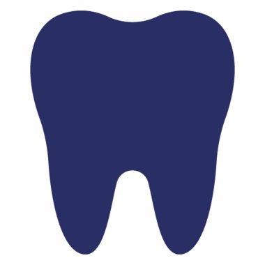 Kolayca değiştirilebilen ya da düzenlenebilen Diş İzole Vektör simgesi