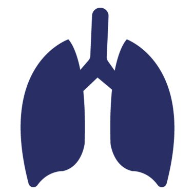 İnsan Ciğerleri İzole Vektör simgesi Kolayca değiştirilebilir veya düzenlenebilir