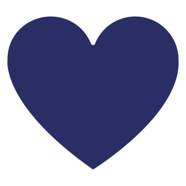 Kolayca değiştirilebilen veya düzenlenebilen Kalp İzole Vektör simgesi