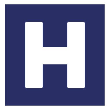 Hastane Sembolü İzole Vektör simgesi Kolayca değiştirilebilir veya düzenlenebilir