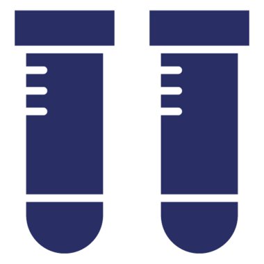 Kolayca değiştirilebilir veya düzenlenebilir test tübü izole edilmiş vektör simgesi