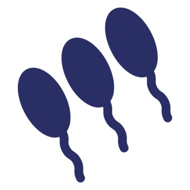 Kolayca değiştirilebilen ya da düzenlenebilen Sperm İzole Vektör simgesi