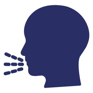 Kolayca değiştirilebilen veya düzenlenebilen öksürük vektörü simgesi