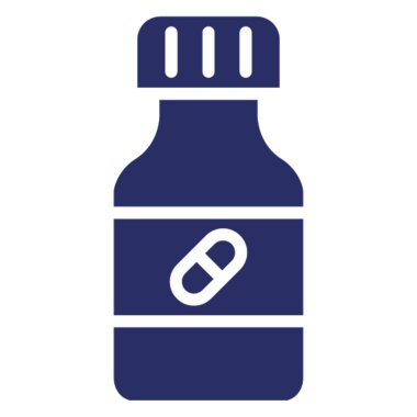 İlaç kavanozu izole edilmiş vektör simgesi kolayca değiştirilebilir ya da düzenlenebilir