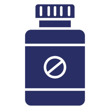 İlaç kavanozu izole edilmiş vektör simgesi kolayca değiştirilebilir ya da düzenlenebilir