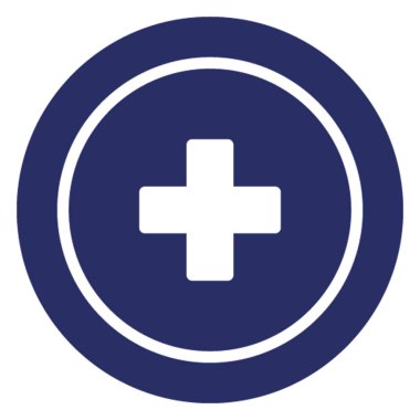 Tıbbi Haç İzole Vektör simgesi Kolayca değiştirilebilir veya düzenlenebilir