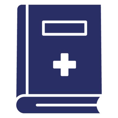 Kolayca değiştirilebilen veya düzenlenebilen Tıbbi Kitap izole edilmiş Vektör simgesi