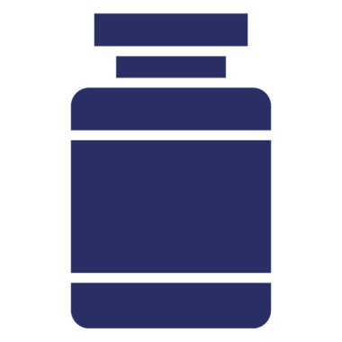 İlaç kavanozu izole edilmiş vektör simgesi kolayca değiştirilebilir ya da düzenlenebilir