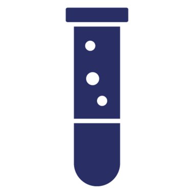 Kolayca değiştirilebilir veya düzenlenebilir test tübü izole edilmiş vektör simgesi