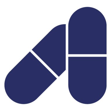 Kolayca değiştirilebilen ya da düzenlenebilen kapsül izole edilmiş Vektör simgesi