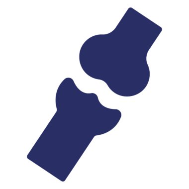 Kolayca değiştirilebilen ya da düzenlenebilen Kemik Eklemli Vektör simgesi