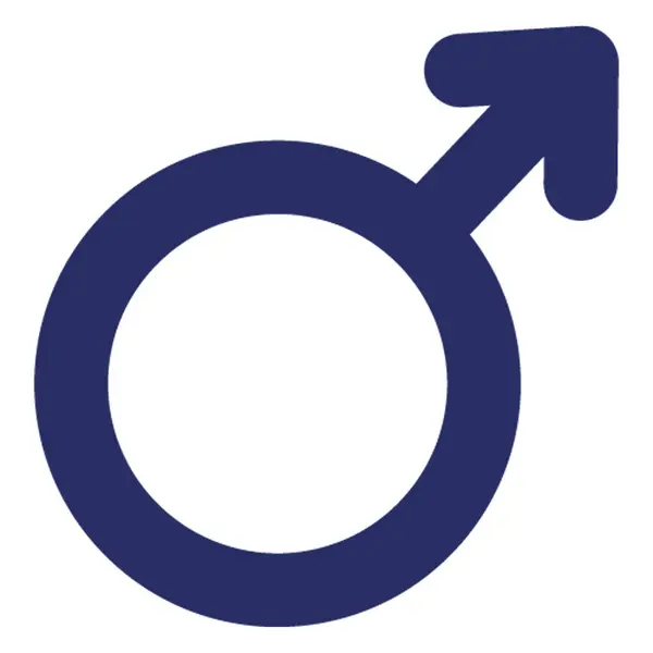 Male Gender Isolated Vector Icon Which Can Easily Modified Edit — Stock Vector