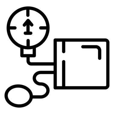 Bp İşlemcisi Kolayca değiştirilebilir veya düzenlenebilir Vektör simgesi