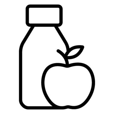 Sağlıklı Diyet İzole Vektör simgesi kolayca değiştirilebilir veya düzenlenebilir