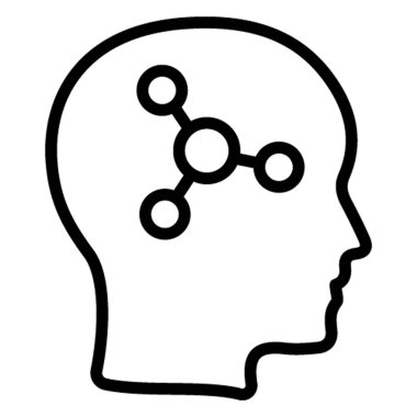 Kolayca değiştirilebilen ya da düzenlenebilen Yaratıcı Zihin İzole Edilmiş Vektör simgesi