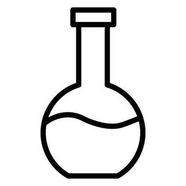 Kolayca değiştirilebilen ya da düzenlenebilen şişe izole edilmiş vektör simgesi