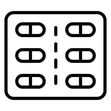 Kolayca değiştirilebilen ya da düzenlenebilen kapsül izole edilmiş Vektör simgesi