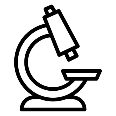 Kolayca değiştirilebilen ya da düzenlenebilen mikroskop izole edilmiş Vektör simgesi