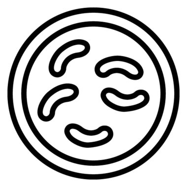 Kolayca değiştirilebilen ya da düzenlenebilen Mikroplar İzole Vektör simgesi