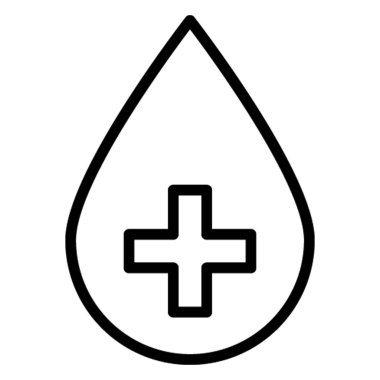 Kolayca değiştirilebilen veya düzenlenebilen Kan Yardımı Vektör simgesi