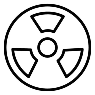 Kolayca değiştirilebilen ya da düzenlenebilen Toksik İzole Vektör simgesi