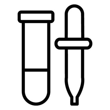 Kolayca değiştirilebilen ya da düzenlenebilen laboratuvar Test Vektör simgesi