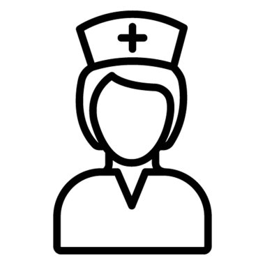 Kadın Doktor İzole Vektör simgesi Kolayca değiştirilebilir veya düzenlenebilir