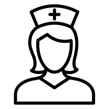 Bayan Doktor İzole Vektör simgesi kolayca değiştirilebilir ya da düzenlenebilir