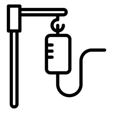 Kan Transfüzyonu İzole Vektör simgesi Kolayca değiştirilebilir veya düzenlenebilir