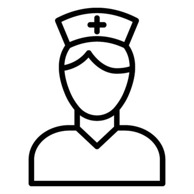 Kolayca değiştirilebilen ya da düzenlenebilen Doktor İzole Vektör simgesi