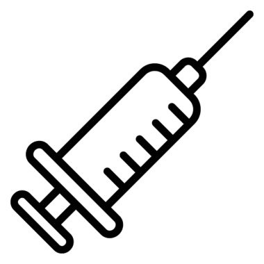 Kolayca değiştirilebilen veya düzenlenebilen enjeksiyon izole edilmiş Vektör simgesi