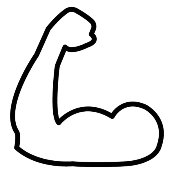 Bicep Isolated Vector Icoon Die Gemakkelijk Kan Worden Gewijzigd Bewerkt — Stockvector