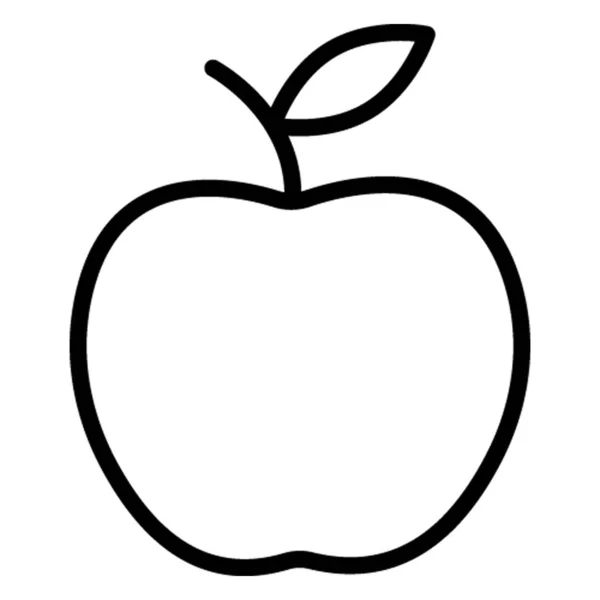 Піктограма Ізольованого Вектора Apple Яку Можна Легко Змінити Або Змінити — стоковий вектор
