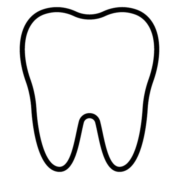 Dentes Saudáveis Ícone Vetor Isolado Que Pode Ser Facilmente Modificado —  Vetores de Stock