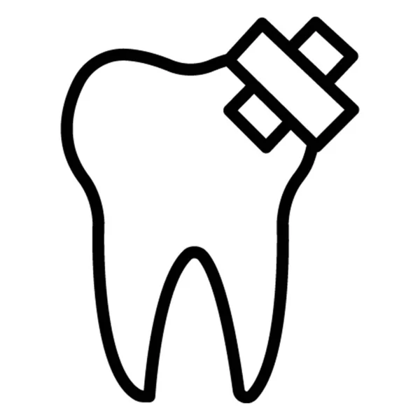 Dental Aid Isolated Vector Icon Which Can Easily Modified Edit — 스톡 벡터