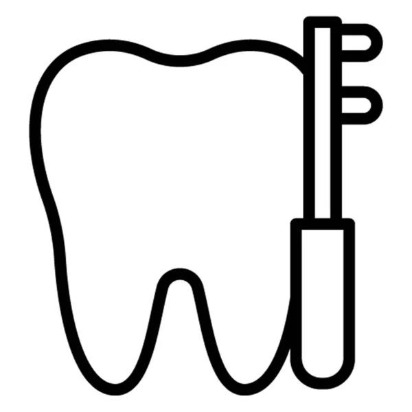 Οδοντιατρική Φροντίδα Μεμονωμένο Εικονίδιο Διάνυσμα Οποίο Μπορεί Εύκολα Τροποποιηθεί Επεξεργαστεί — Διανυσματικό Αρχείο