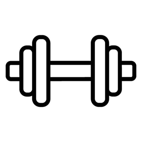 Dumbbell Isolated Vector Icon Which Can Easily Modified Edit — 스톡 벡터