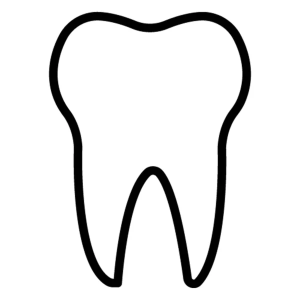 Zahnisoliertes Vektorsymbol Das Leicht Verändert Oder Bearbeitet Werden Kann — Stockvektor