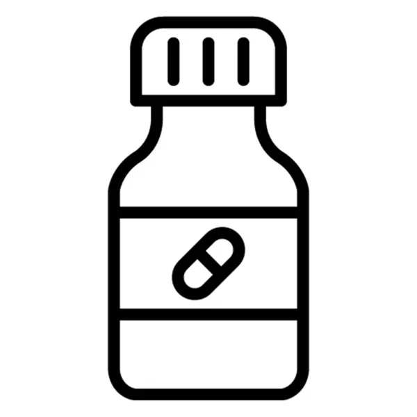 Medicine Jar Isolated Vector Icon Which Can Easily Modified Edit — Stock Vector