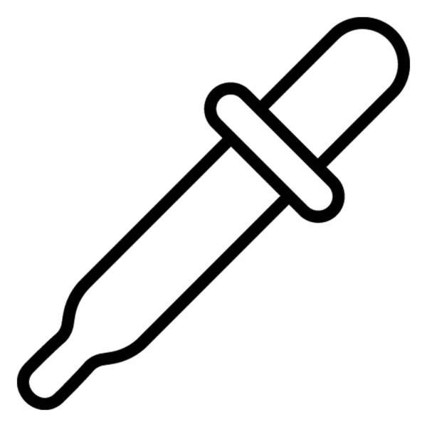Pipette Isoliertes Vektorsymbol Das Leicht Geändert Oder Bearbeitet Werden Kann — Stockvektor