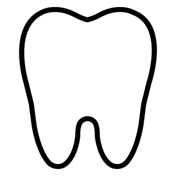 Ícone Vetor Isolado Dente Que Pode Ser Facilmente Modificado Editar —  Vetores de Stock