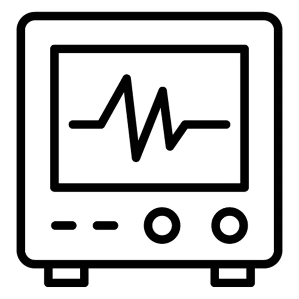 Ecg Izolowana Ikona Wektora Którą Można Łatwo Modyfikować Lub Edytować — Wektor stockowy