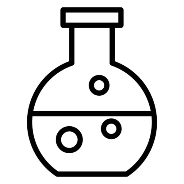 Flask Isolated Icona Vettoriale Che Può Essere Facilmente Modificato Modificare — Vettoriale Stock