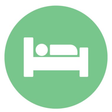 Hastane Yatağı İzole Vektör simgesi Kolayca değiştirilebilir veya düzenlenebilir