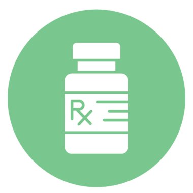 İlaç kavanozu izole edilmiş vektör simgesi kolayca değiştirilebilir ya da düzenlenebilir