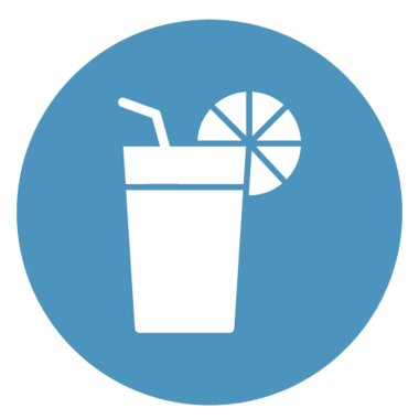 Kolayca değiştirilebilen ya da düzenlenebilen limonata izole edilmiş vektör simgesi