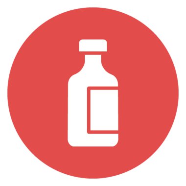 İlaç kavanozu izole edilmiş vektör simgesi kolayca değiştirilebilir ya da düzenlenebilir