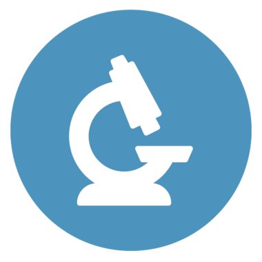 Kolayca değiştirilebilen ya da düzenlenebilen mikroskop izole edilmiş Vektör simgesi