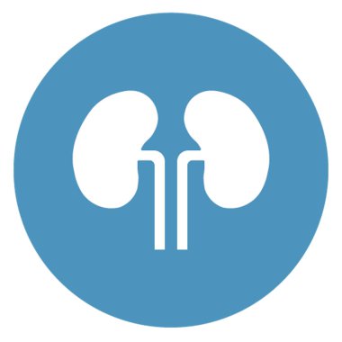 Böbrekler izole edilmiş Vektör simgesi kolayca değiştirilebilir ya da düzenlenebilir