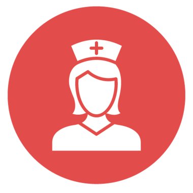 Bayan Doktor İzole Vektör simgesi kolayca değiştirilebilir ya da düzenlenebilir
